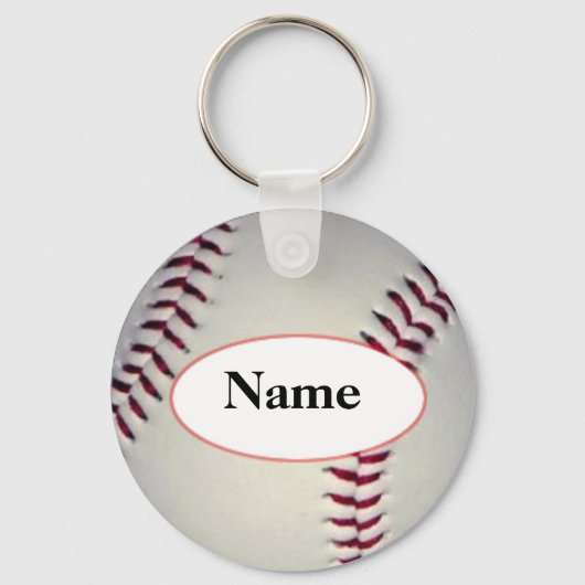 Porte-clés Baseball with your name on it (Recto)