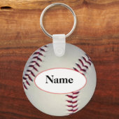 Porte-clés Baseball with your name on it (Recto)