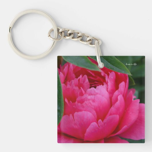 Porte-clés Bashful Pink Peony (Devant)