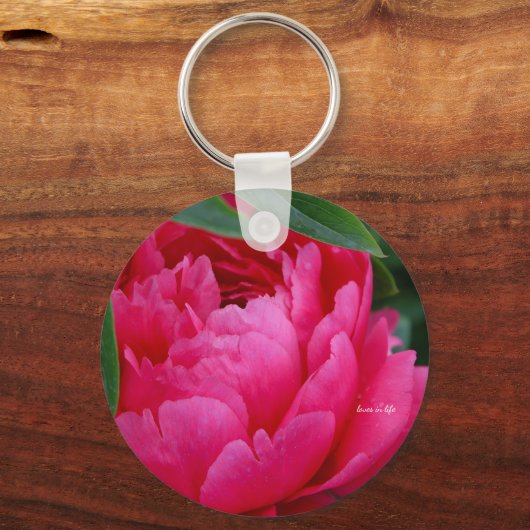 Porte-clés Bashful Pink Peony (Verso)