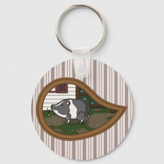 Porte-clés Basil le Cochon (Recto)