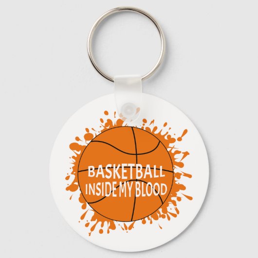 Porte-clés Basket-ball à l'intérieur de mon cercle sanguin (Verso)