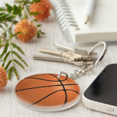Porte-clés Basket-ball (balle) (Devant Droit)