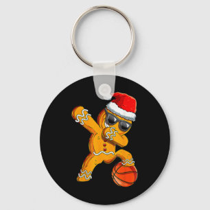 Porte-clés Basket-ball Cool en pain d'épices de Noël