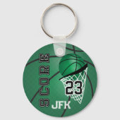 Porte-clés Basket-ball Dark Green Sport | Texte do-it-yoursel (Verso)