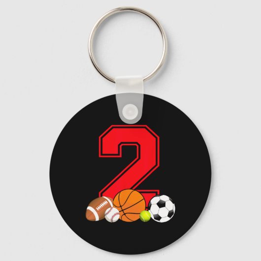 Porte-clés Basket-ball de baseball de 2 ans Bir de baseball (Recto)