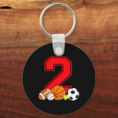 Porte-clés Basket-ball de baseball de 2 ans Bir de baseball (Recto)