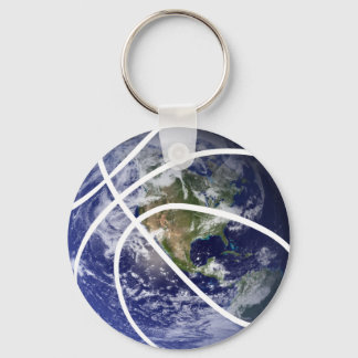 Porte-clés Basket-ball de sport Terre