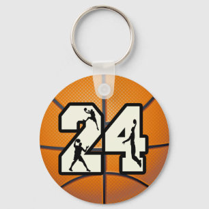 Porte-clés Basket-ball du numéro 24