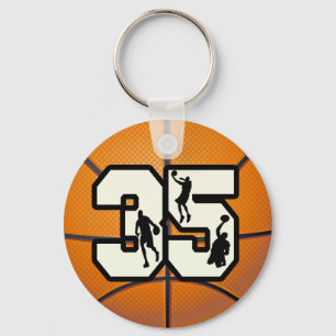 Porte-clés Basket-ball du numéro 35