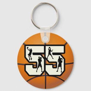 Porte-clés Basket-ball du numéro 55