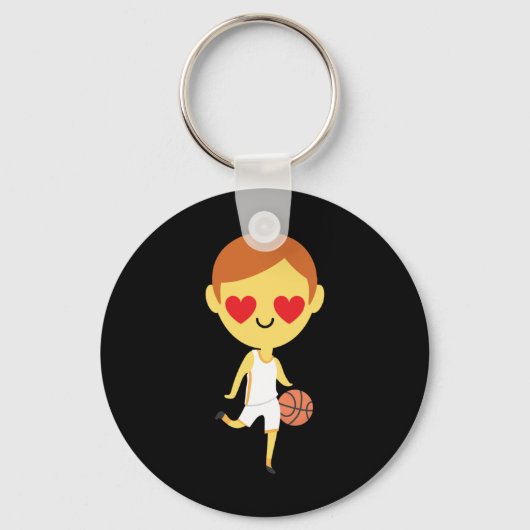 Porte-clés Basket-ball Emoji (Recto)