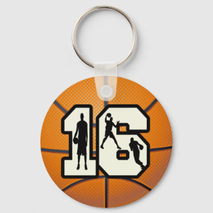 Porte-clés Basket-ball et joueurs du numéro 16