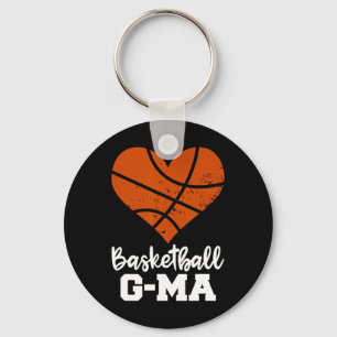 Porte-clés Basket-ball G-Ma Fun Basketball Heart Grandma GeeM