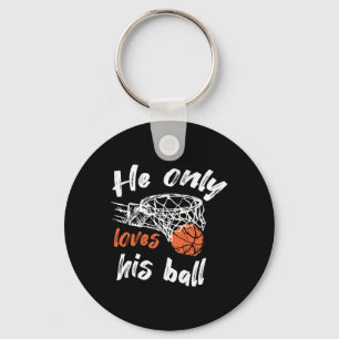 Porte-clés Basket-Ball Il N'Aime Que Sa Balle