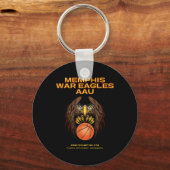 Porte-clés Basket-ball Memphis War Eagles Aau (Recto)