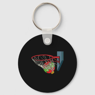 Porte-clés Basket-ball Noël Pyjama Cool Sport X-mas Ball