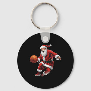 Porte-clés Basket-ball Père Noël Slam Dunk Vilain Noël