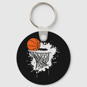 Porte-clés Basket-ball Vintage Joueur entraîneur Sports Balle