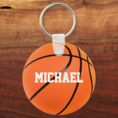 Porte-clés Basket-ball Votre nom (Recto)