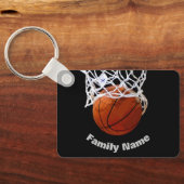 Porte-clés Basket-ball Votre nom (Verso)