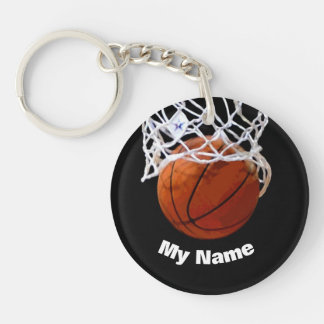 Porte-clés Basket-ball Votre nom Personnalisé