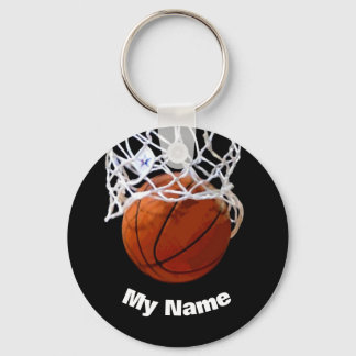 Porte-clés Basket-ball Votre nom Personnalisé