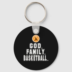 Porte-clés Basket Famille Dieu Joueur chrétien