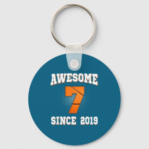 Porte-clés Basketball 7ème 2019 7 Années Anciennes Depuis Hum