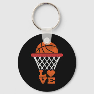 Porte-clés Basketball Amour Basketball Amoureux Lover Girl Bo