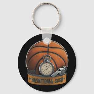 Porte-clés Basketball Coach Whistler Stopwatch
