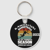 Porte-clés Basketball est ma saison préférée (Recto)