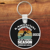 Porte-clés Basketball est ma saison préférée (Recto)