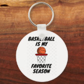 Porte-clés Basketball Est Ma Saison Préférée 8 (Recto)
