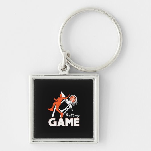 Porte-clés Basketball est mon jeu (Devant)