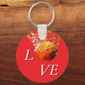 Porte-clés Basketball I Love (Recto)
