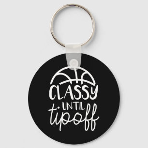 Porte-clés Basketball Maman Classé Jusqu'À Tipoff Basketball