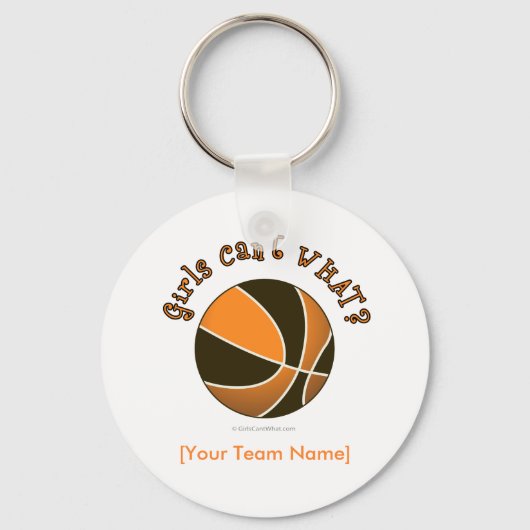 Porte-clés Basketball - Noir/Orange (Recto)