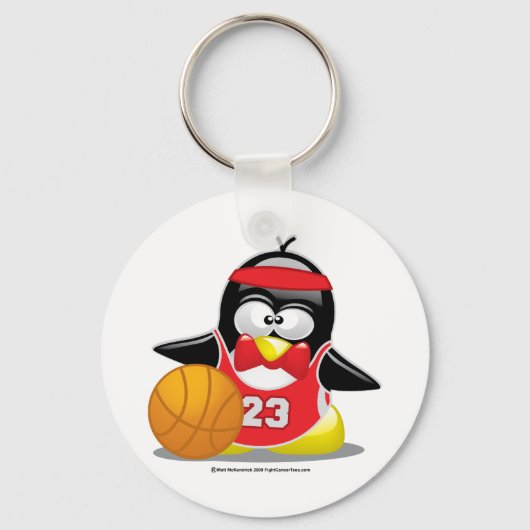 Porte-clés Basketball Penguin (Recto)