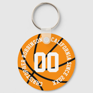 Porte-clés Basketball personnalisé moderne