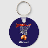 Porte-clés Basketball Replace with Your Name (Recto)