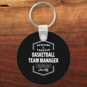 Porte-clés Basketball Team Manager Logo Idées cadeaux (Recto)