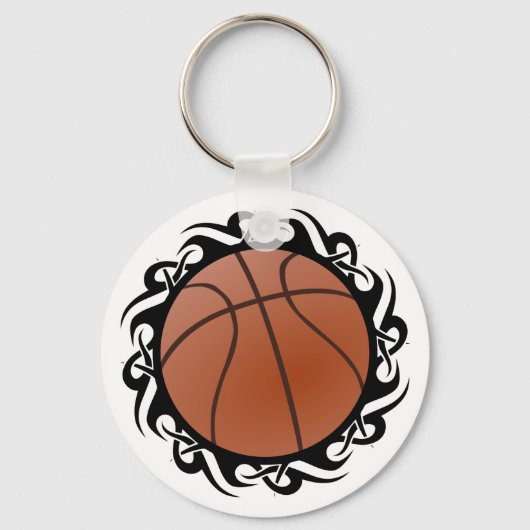 Porte-clés basketball. tribal. (Recto)