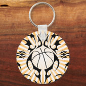 Porte-clés basketball. tribal. (Recto)