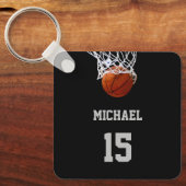 Porte-clés Basketball Votre Nom (Recto)