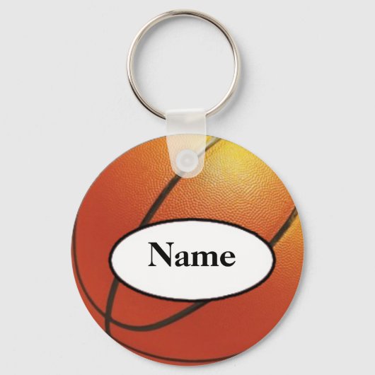 Porte-clés basketball with your name on it (Recto)