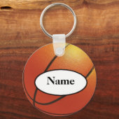 Porte-clés basketball with your name on it (Recto)