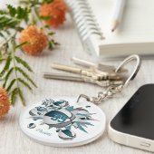 Porte-clés Baskets gris turquoise étoiles acheter 1 ou en vra (Devant droit)