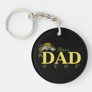 Porte-clés Bass papa jamais meilleur papa Pun