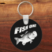 Porte-clés Basse à grande bouche sur (Recto)